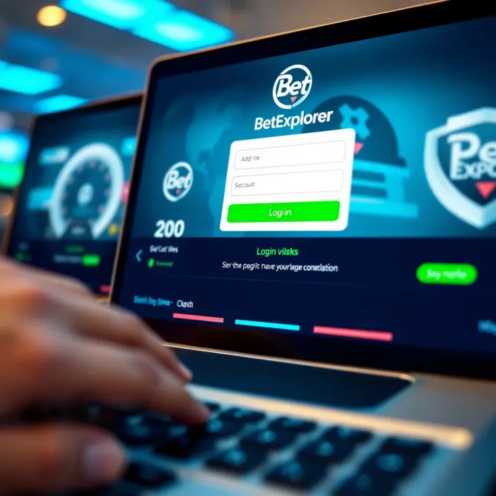 User interface displaying BetExplorer account registration form on a laptop screen with a Nigerian flag icon