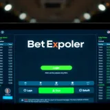 Smartphone displaying the BetExplorer app interface with various sports betting options