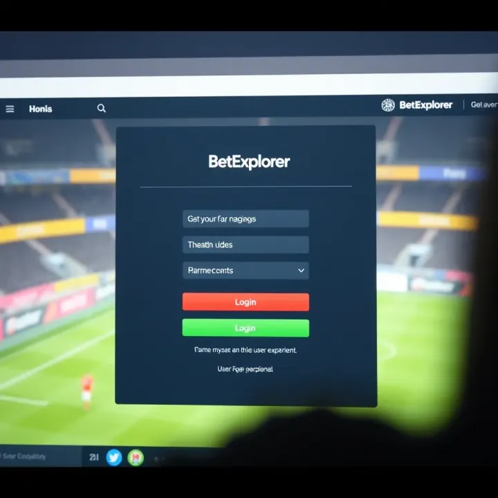 Secure login screen of BetExplorer app highlighting safety features for Nigerian users