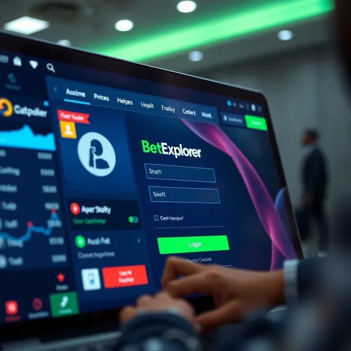 User navigating the BetExplorer app on a mobile device with focus on security and betting optimization features