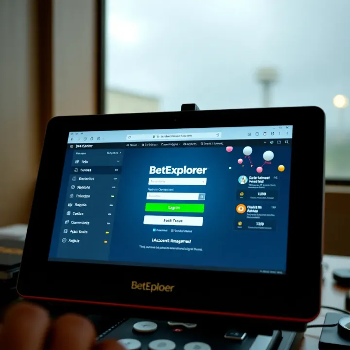 Mobile device displaying BetExplorer dashboard with sports statistics and betting insights