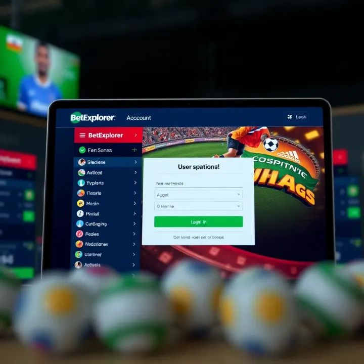 User interface of BetExplorer app showing live sports betting options and odds