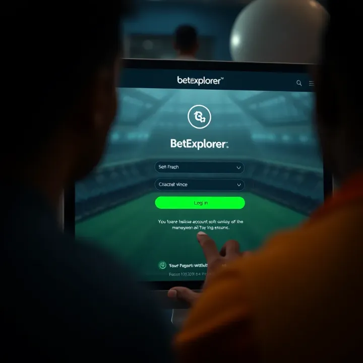 Illustration of a digital platform displaying sports predictions for bettors