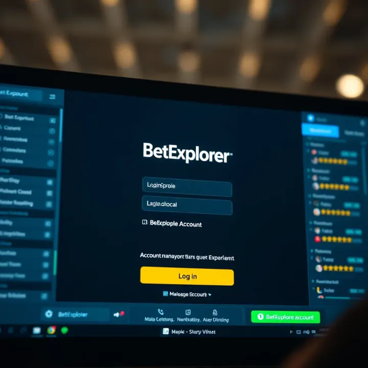 User interface of BetExplorer with active bets and management options displayed clearly