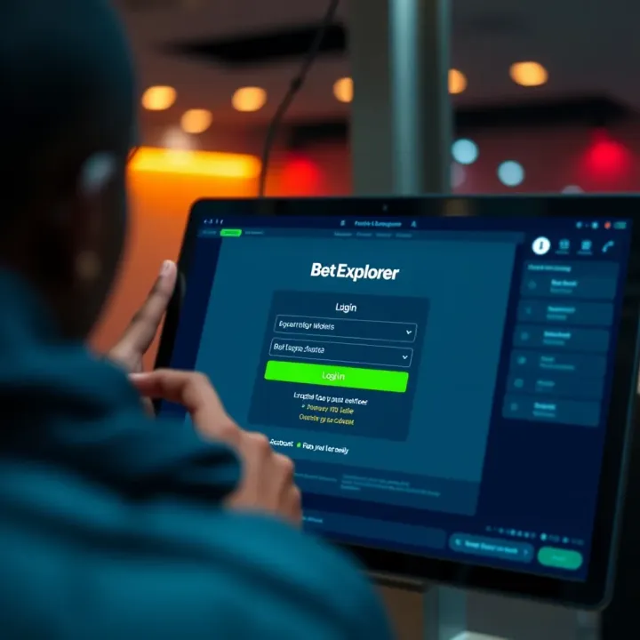 A vibrant social media post featuring the BetExplorer girl promoting sports betting in Nigeria